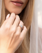 2 ct Round Solitaire Moissanite Engagement Ring in Sterling Silver