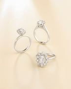 2 ct Round Solitaire Moissanite Engagement Ring in Sterling Silver