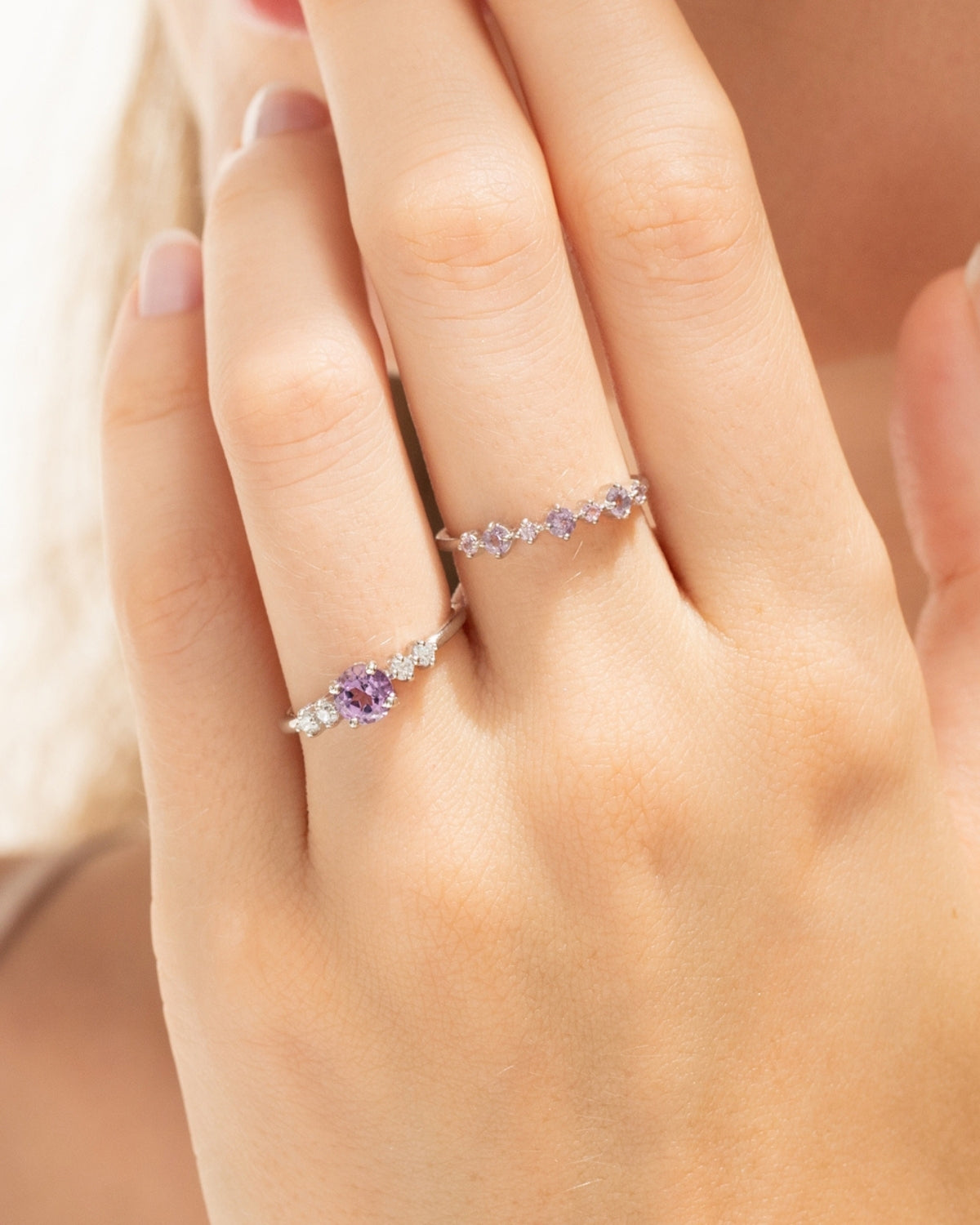 Lavender Amethyst Everyday Jewellery Gift Set in Sterling Silver