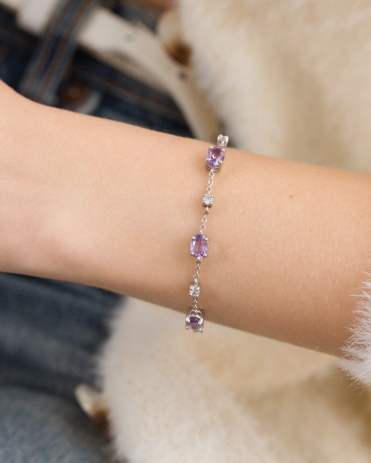 Essential Amethyst Jewellery Set in Sterling Silver
