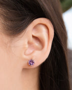 Pink Sapphire & Amethyst Jewellery Set in Sterling Silver