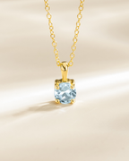 Blue Topaz Everyday Jewellery Gift Set in 18k Gold Vermeil