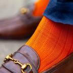 Burnt Orange Bamboo Socks