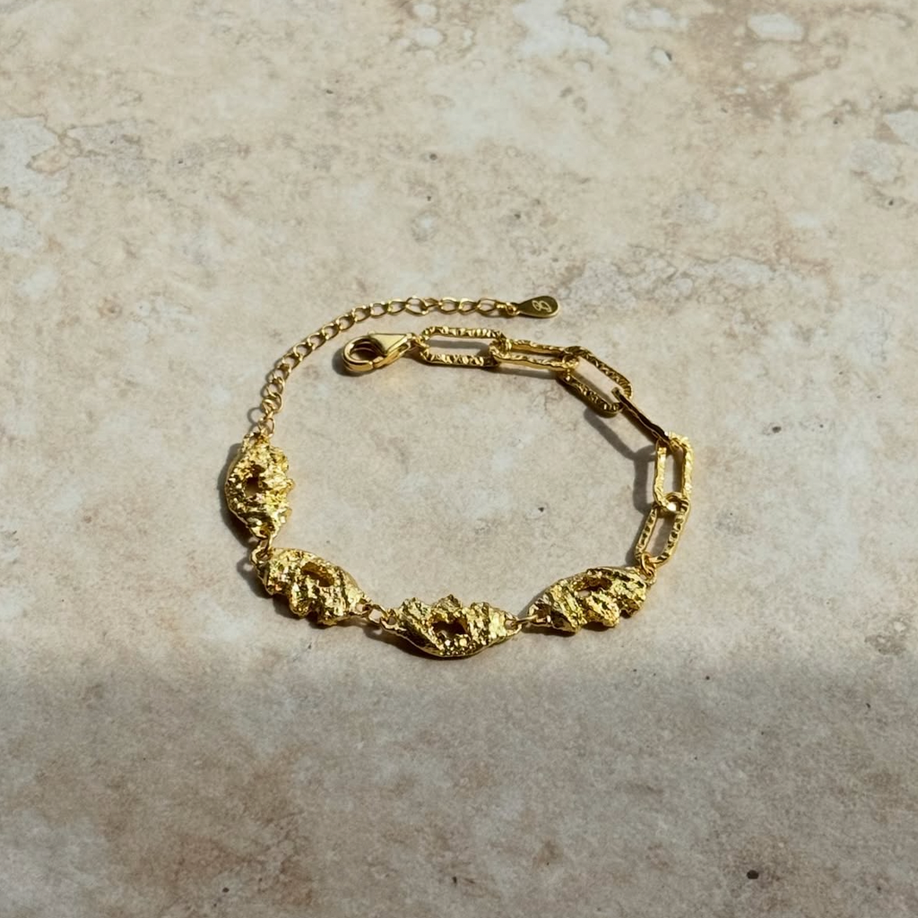 Molten Chain Link Bracelet