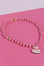 Rose Quartz Swan Necklace