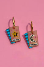 Tarot Card Hoop Earrings