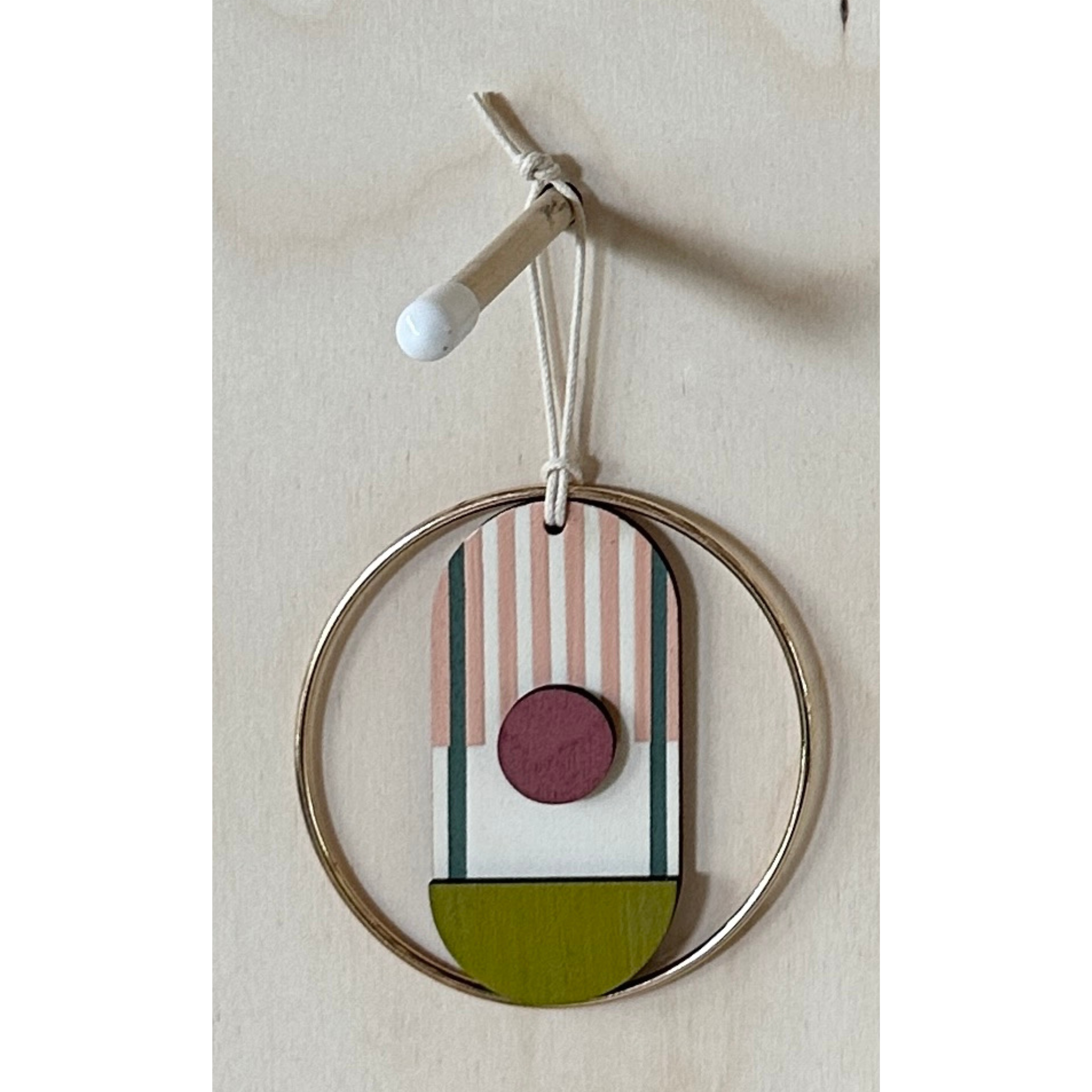 Eclectic Mini Mid-Century Wall Art - Little Wooden Decoration - Contemporary Wall Decor