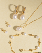 Freshwater Pearl Bracelet in 18k Gold Vermeil