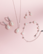 Pearl Everyday Jewellery Set in Sterling Silver