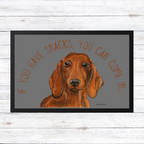 Snacks-Only VIP Access: The Dachshund Doormat!