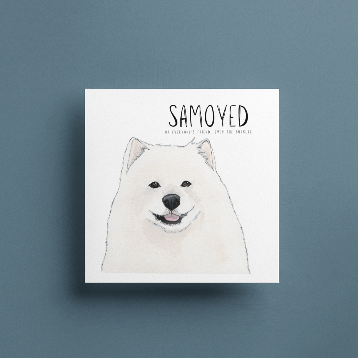 Fluff, Love & Alibis – A Samoyed Card for All Occasions