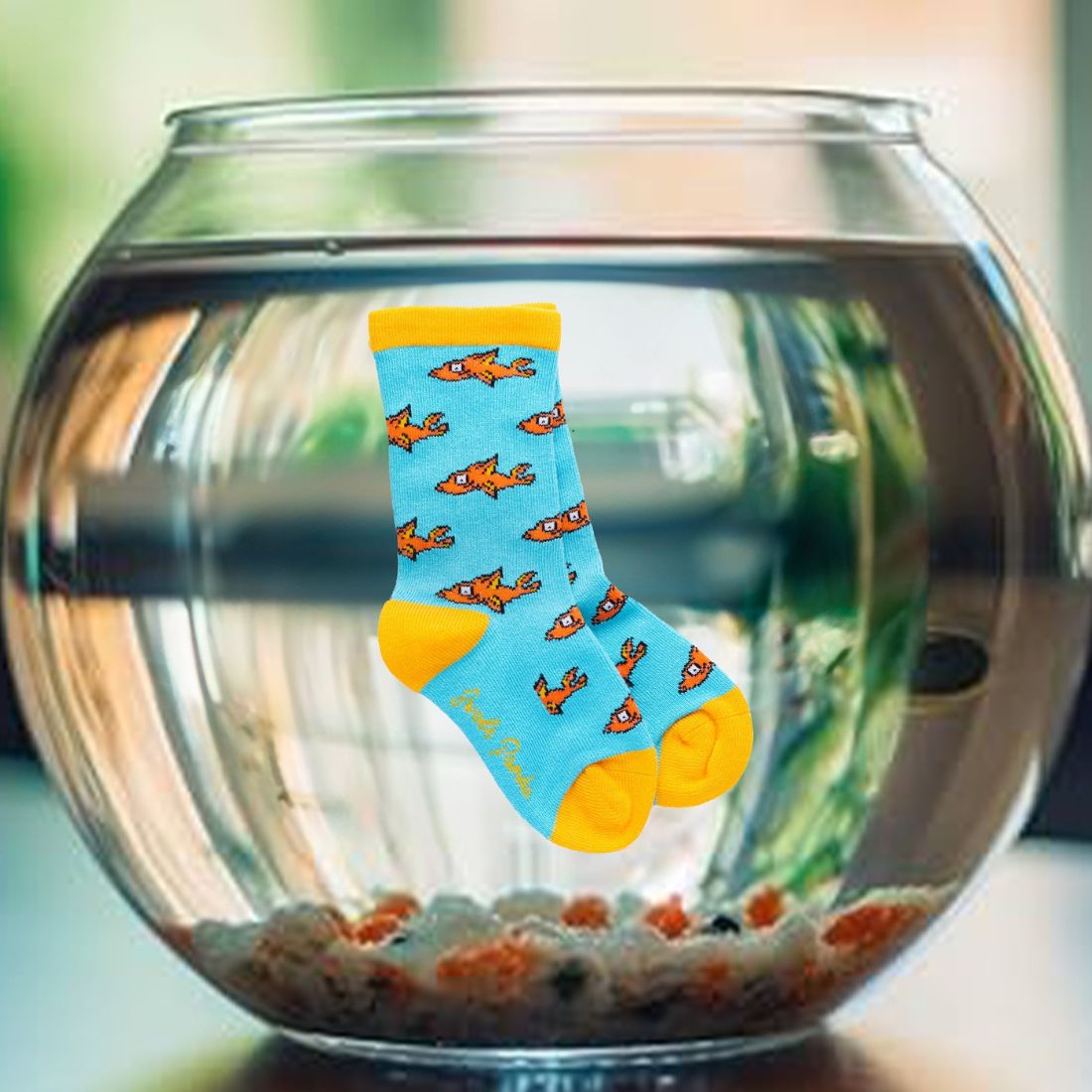 Children's Guppy Fish Bamboo Socks