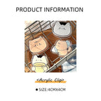 Hello Cat | Learning & Coffee Acrylic Binder Clip