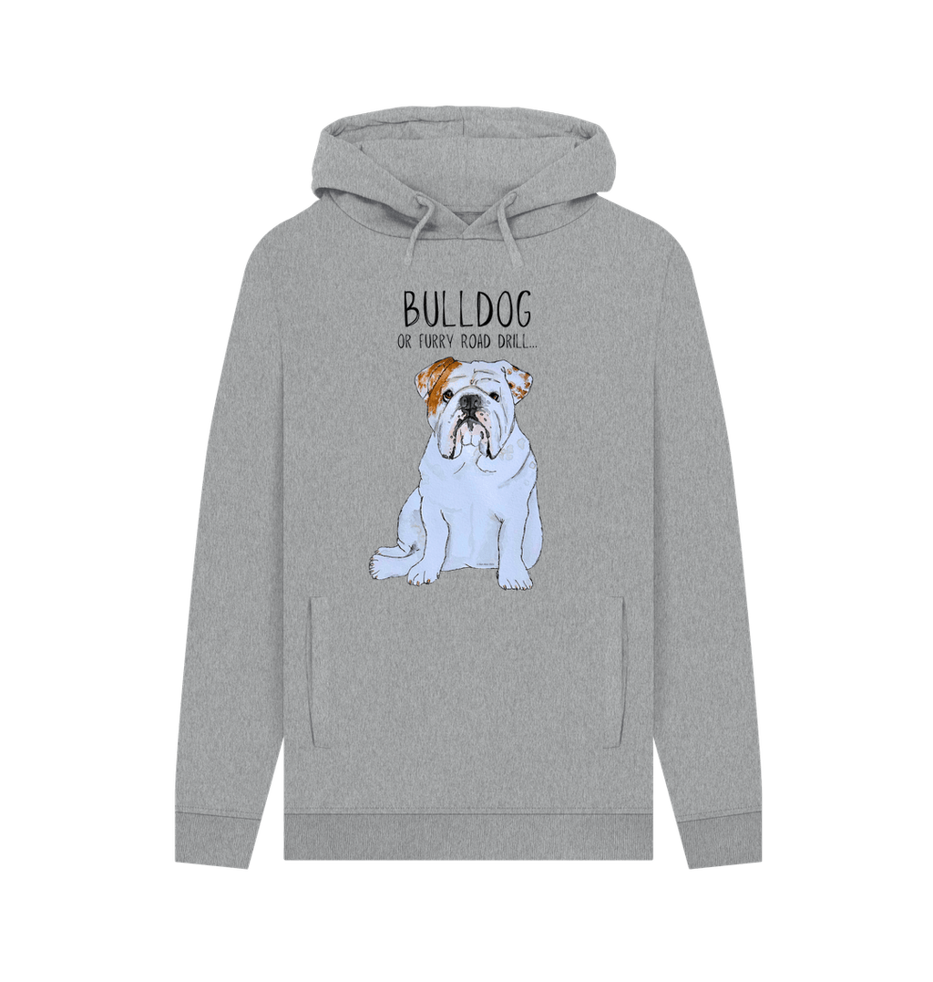 Bulldog Power: Furry Road Drill Men’s Hoodie for Ultimate Cool!