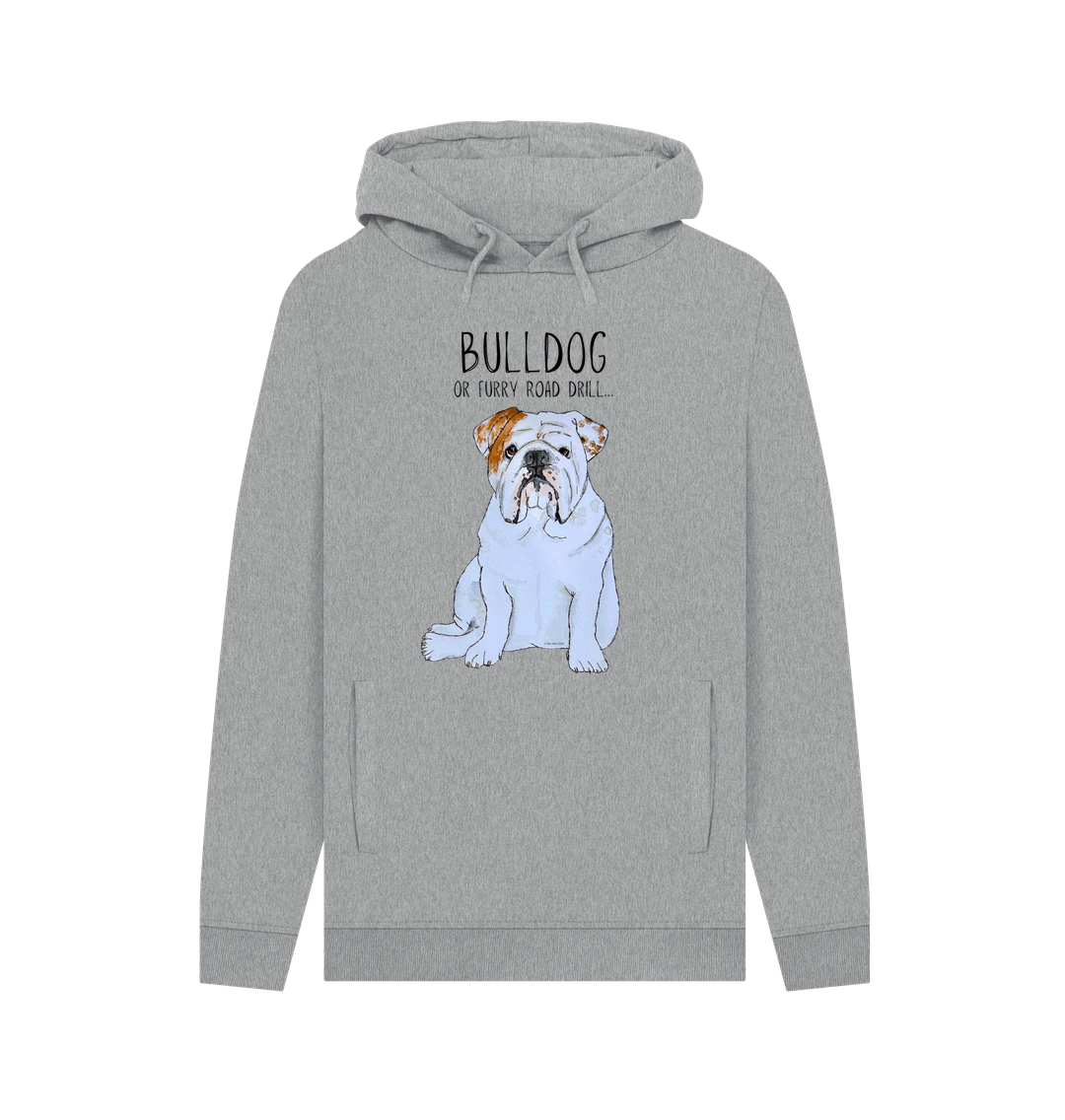Bulldog Power: Furry Road Drill Men’s Hoodie for Ultimate Cool!