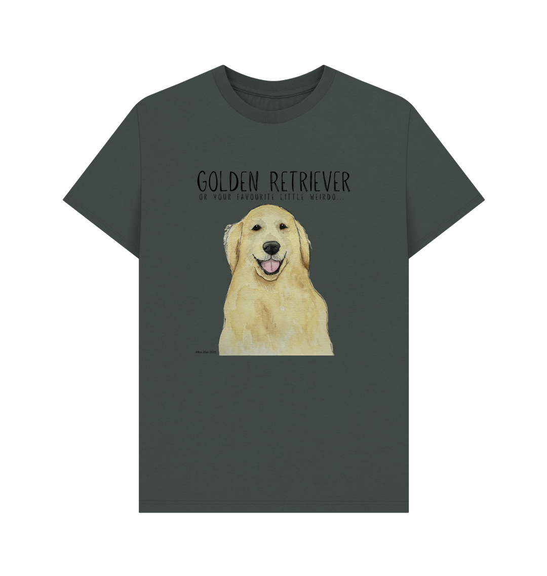 Golden Retriever Vibes: Men's Sustainable T-Shirt
