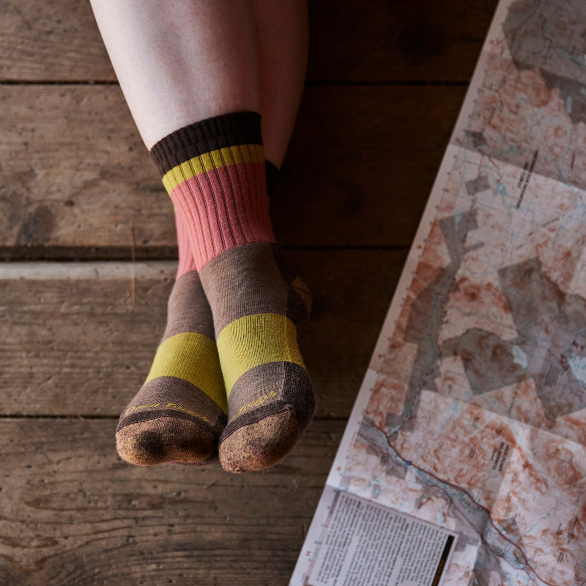 Ladies Crew Merino Wool Lightweight Hiking Socks