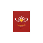 Fontaines DC - I Love You - Irish Claddagh (Red + Yellow)