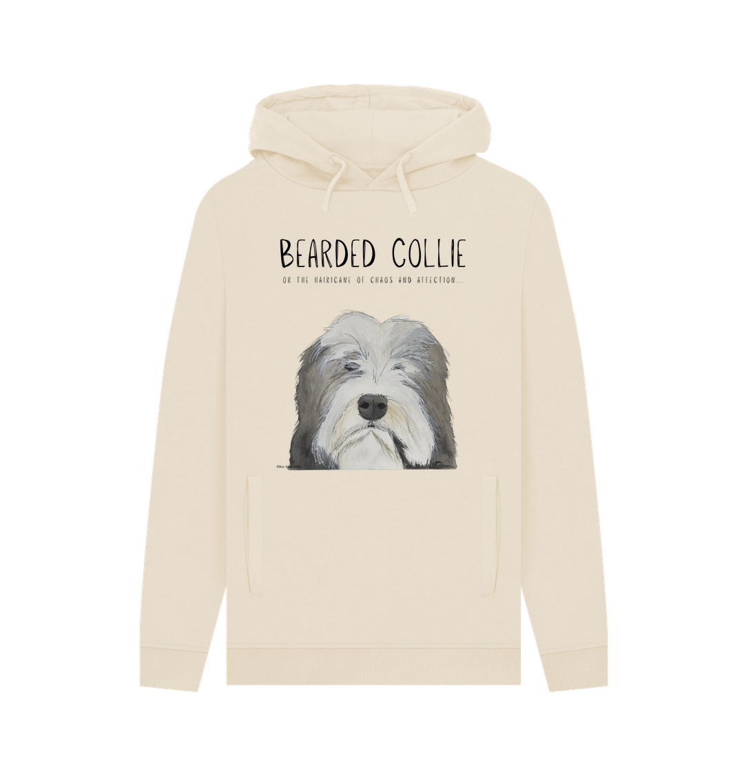 Unleash the Hairicane: Bearded Collie Men’s Hoodie