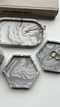 4 Piece Trinket Set - Marble