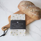 Gold Metallic Pears, Large Reusable Eco-Friendly Wrap