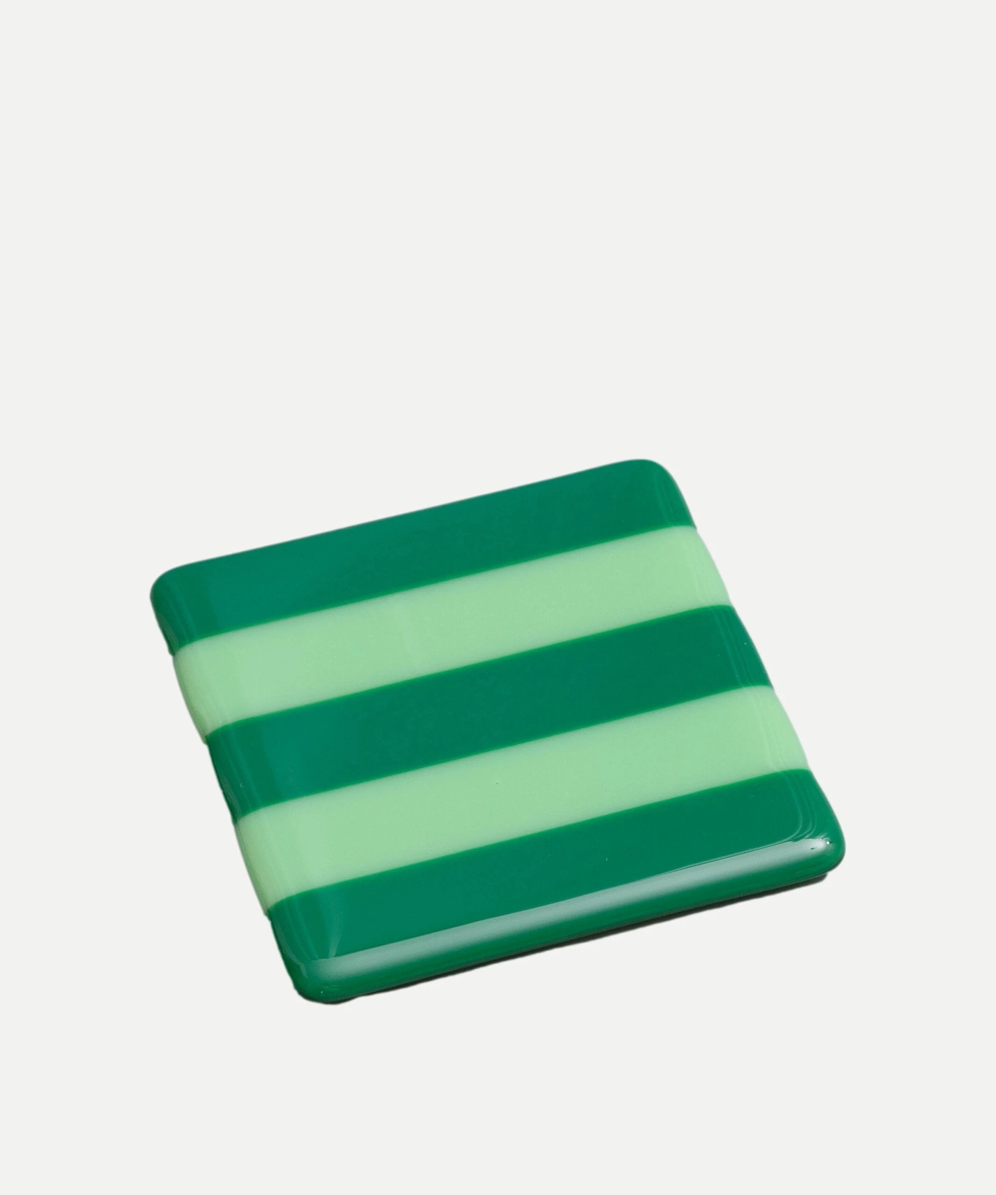 Fused Glass Coaster – Handmade Striped Bullseye Design by David Perry Glass & Ceramics (10cm-striped-dual-coloured-coaster-bullseye-collection)