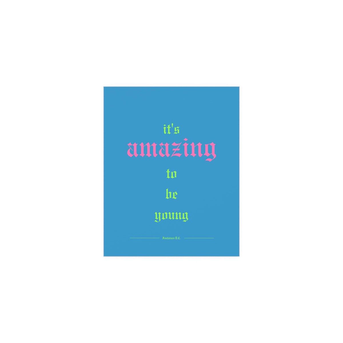 Fontaines DC - It's Amazing To Be Young (Romance Blue)