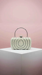 Jewelled Pearl & Crystal Clutch Bag