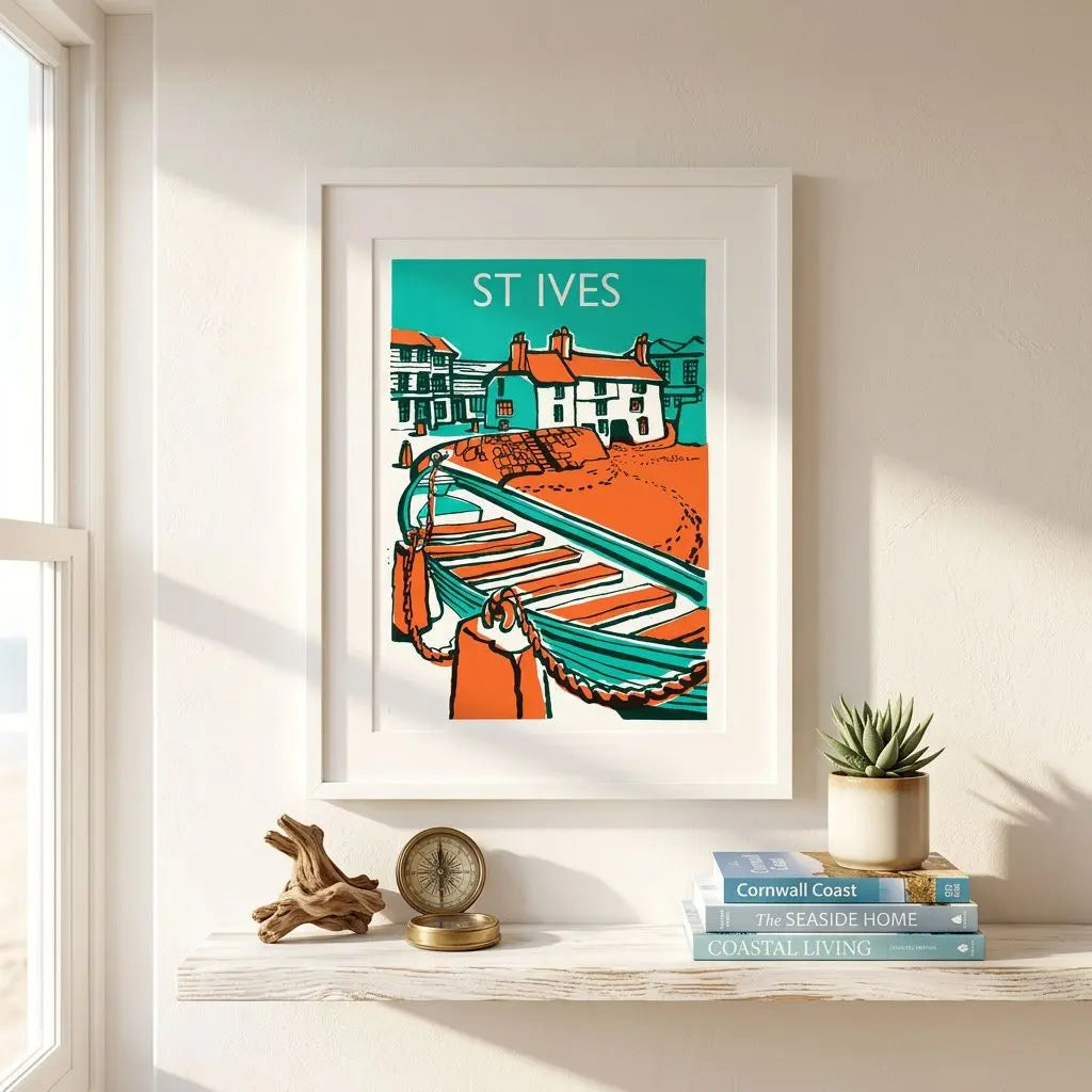 St. Ives Boat - Art Print