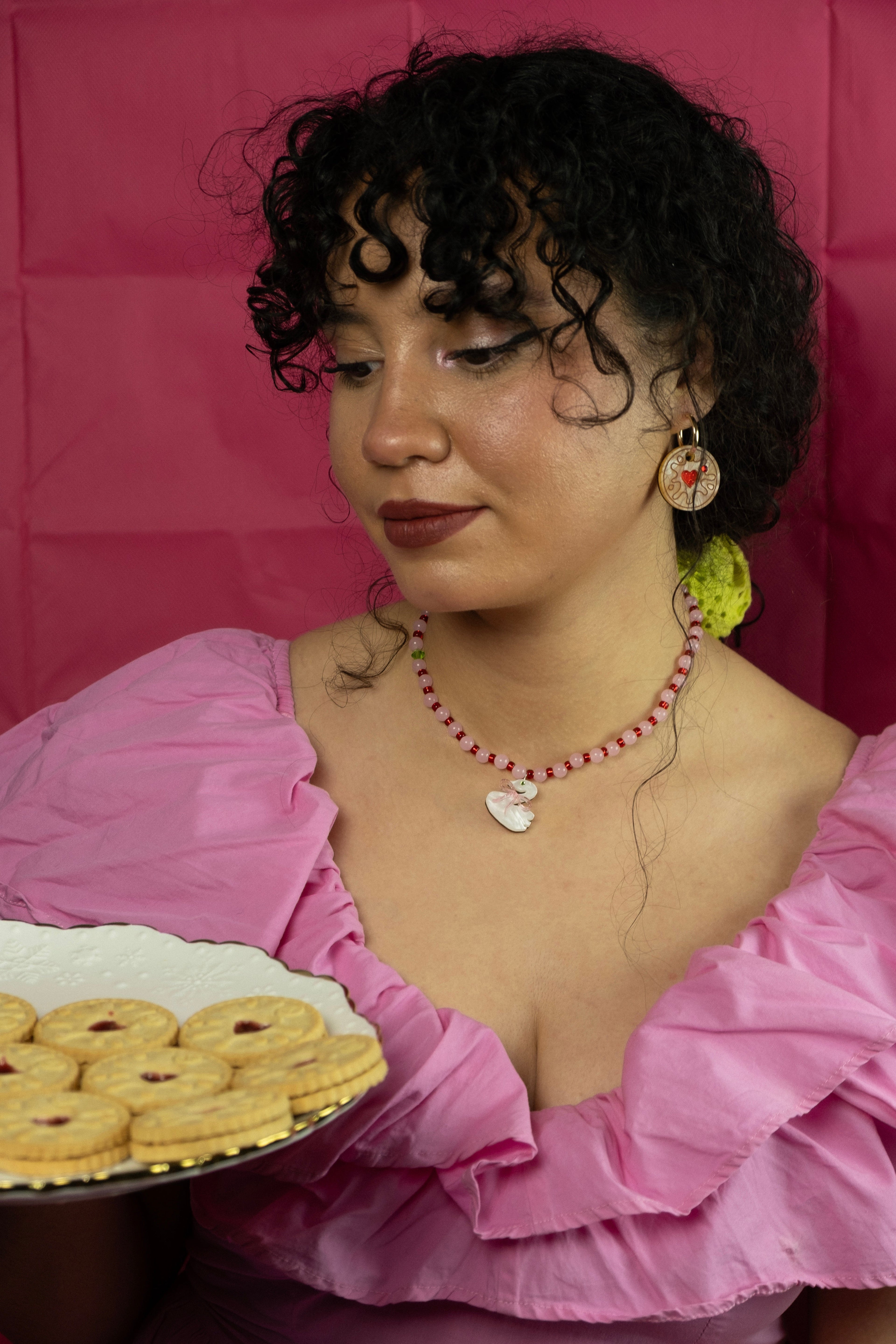 Jammy Heart Hoop Earrings