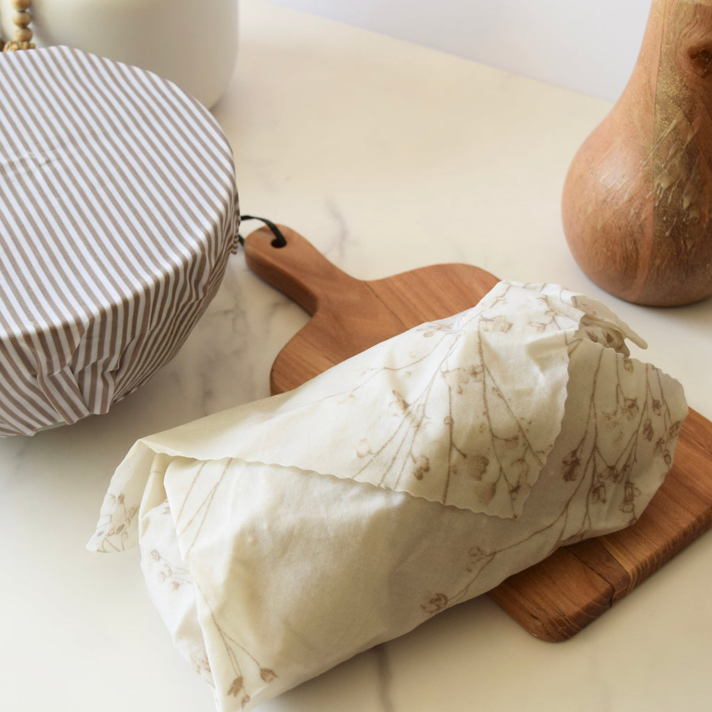 Beige Striped organic cotton wrap