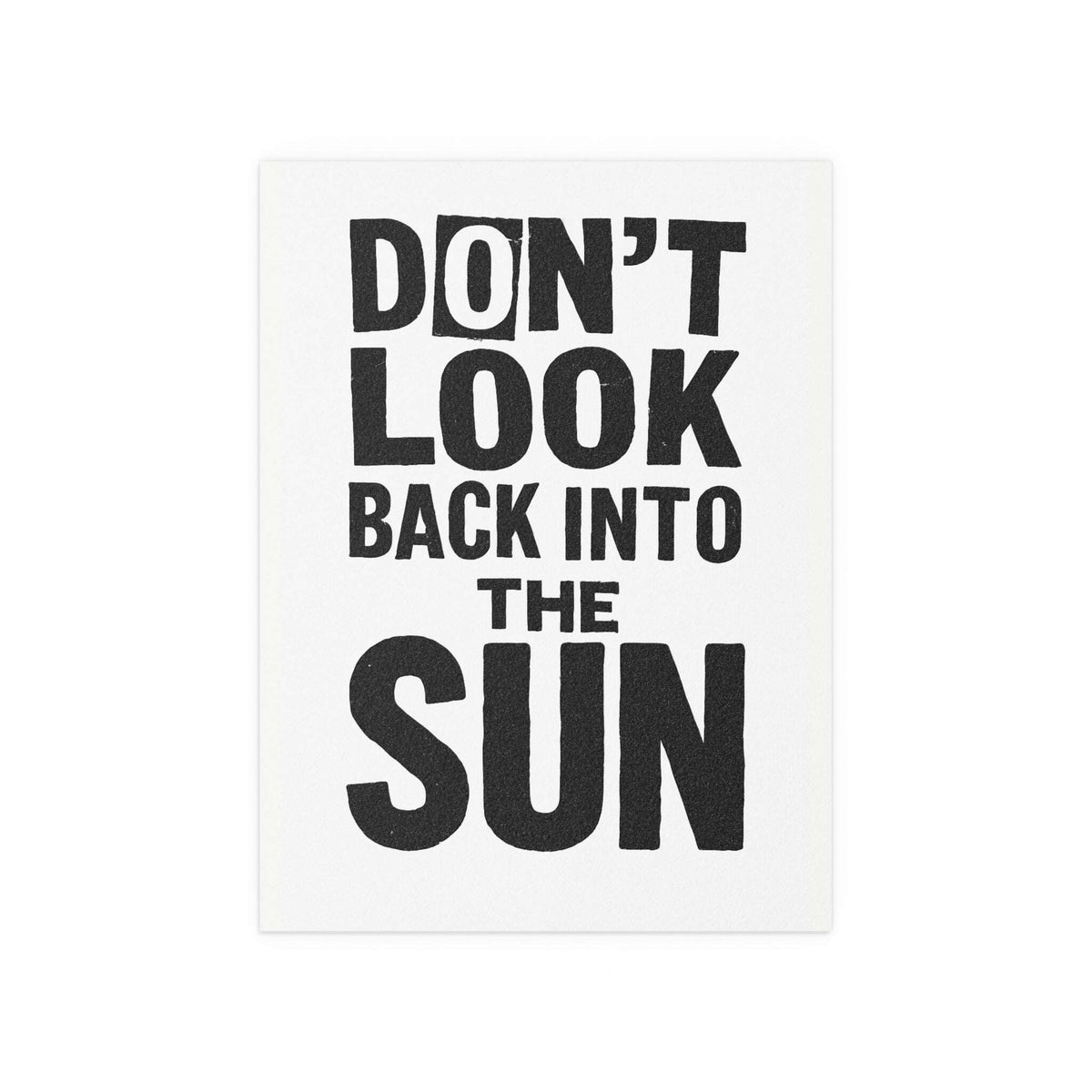The Libertines - Don't Look Back Into The Sun - White & Black