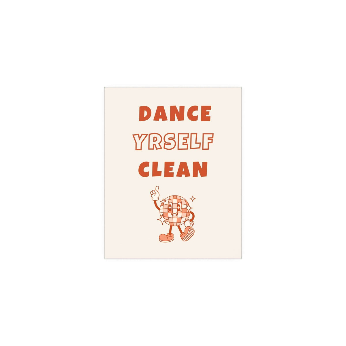 LCD Soundsystem - Dance Yrself Clean (Orange + Off-white)