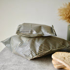 THE Beeswax Bag-Navy Stiped
