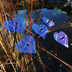 Medium Garden Décor Ornaments Set of 5 'Hearts'