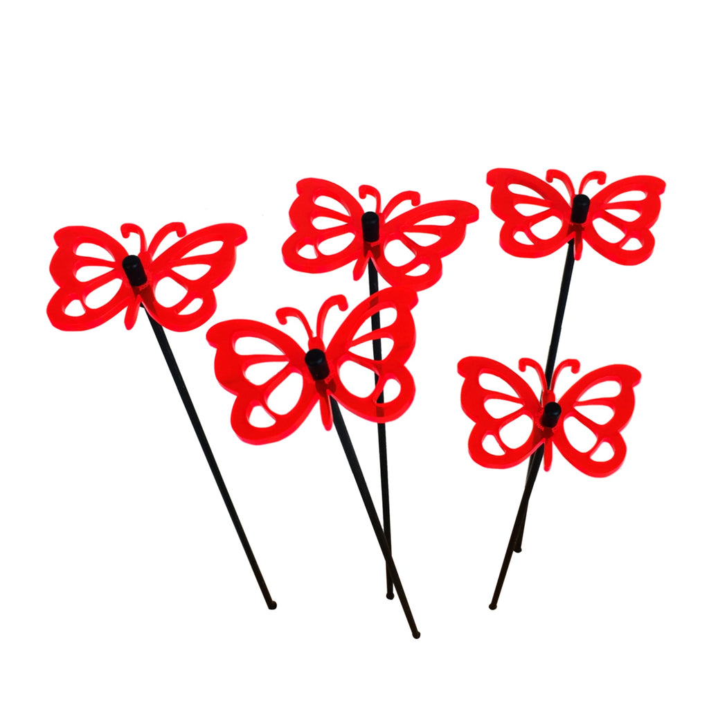 Large Garden Décor Ornaments Set of 5 'Comma Butterflies'