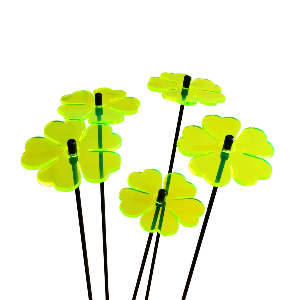 Small Garden Décor Ornaments Set of 5 'Double Blossom'