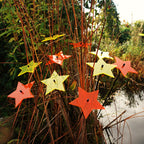 Large Garden Décor Ornaments Set of 5 'Shining Stars'