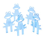 Garden Décor Ornament Stakes Set of 5 'Happy Frogs'