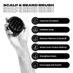 Scalp Brush, Head Massager & Beard Brush - Heist