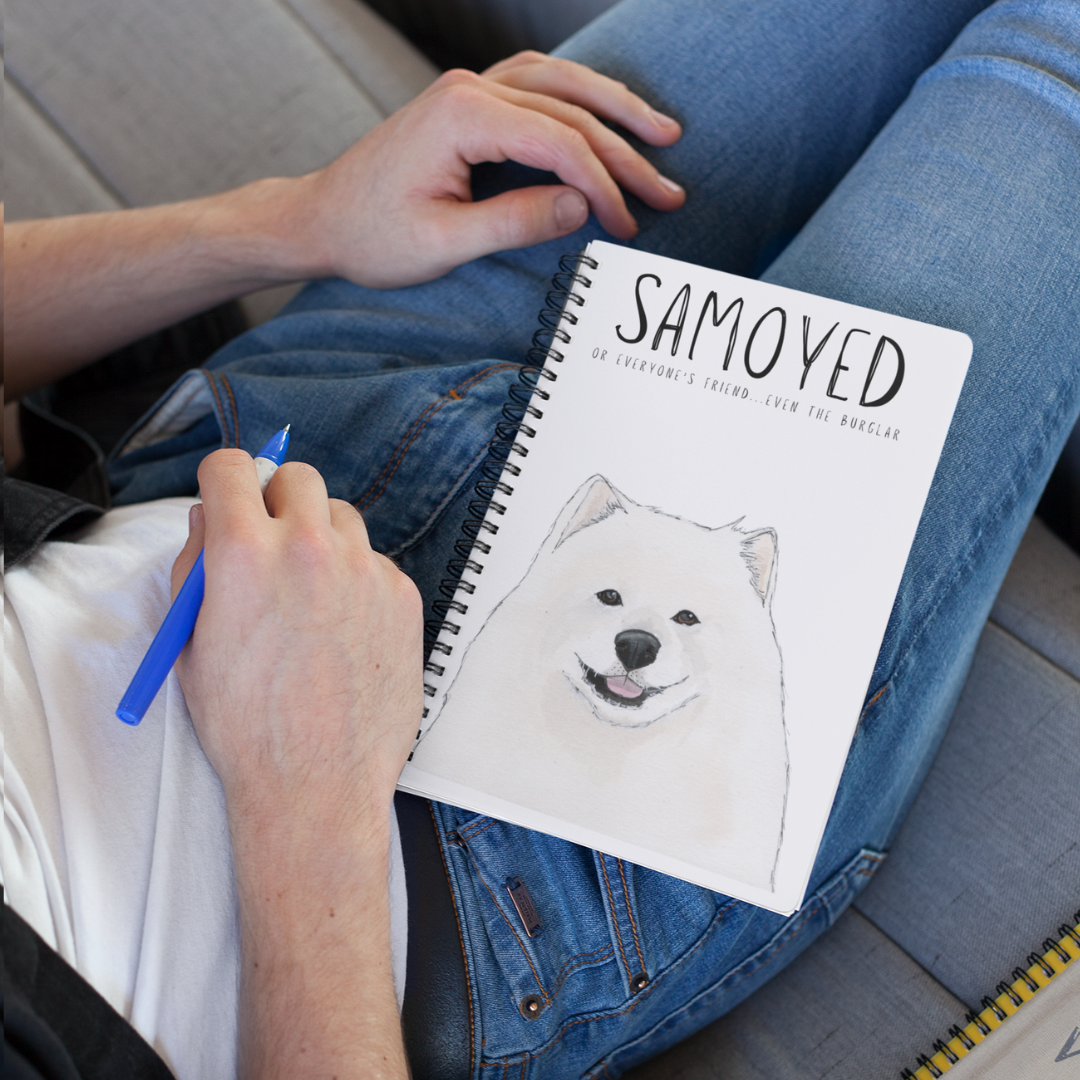 Fluff & Scribbles: The Samoyed Notebook of Unleashed Ideas