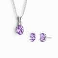 Mini Set 1 - Amethyst Jewellery Set in Sterling Silver