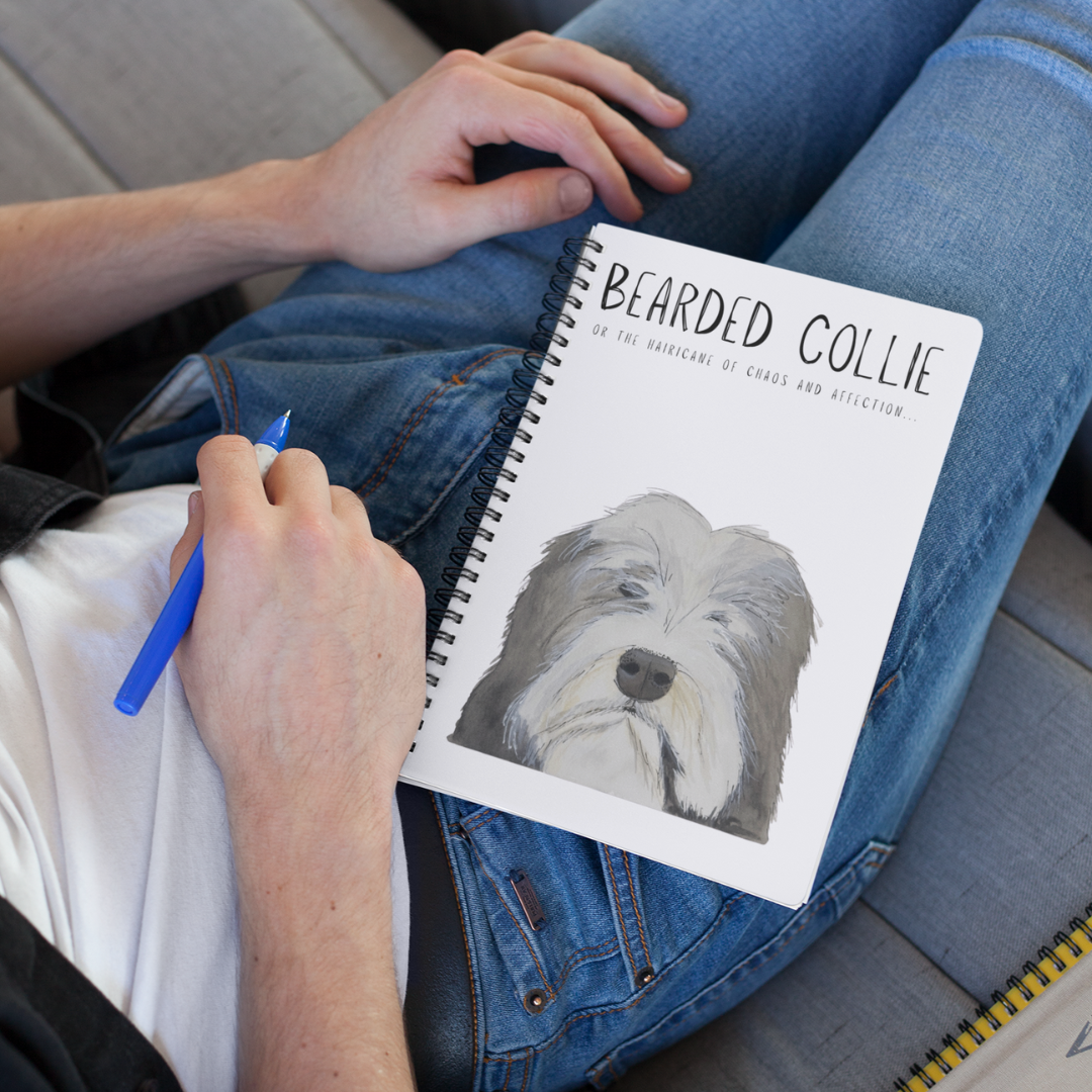 The Bearded Collie Notebook of Genius: Paws, Chaos and Scribbles