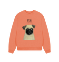 Pug Women's Oversized Sweatshirt