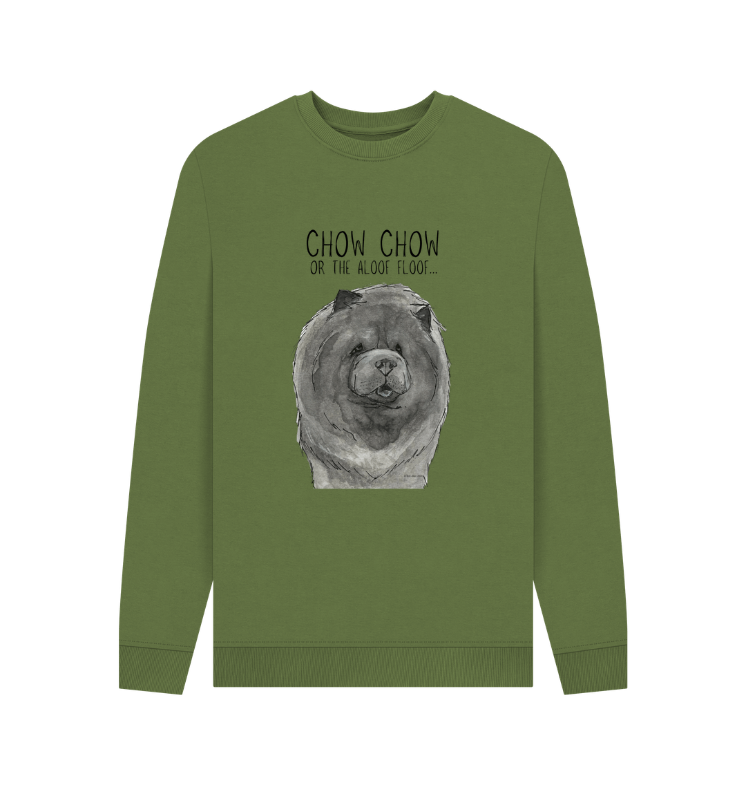 Blue Chow Chow Men's Crewneck Sweatshirt – Featuring The Aloof Floof!