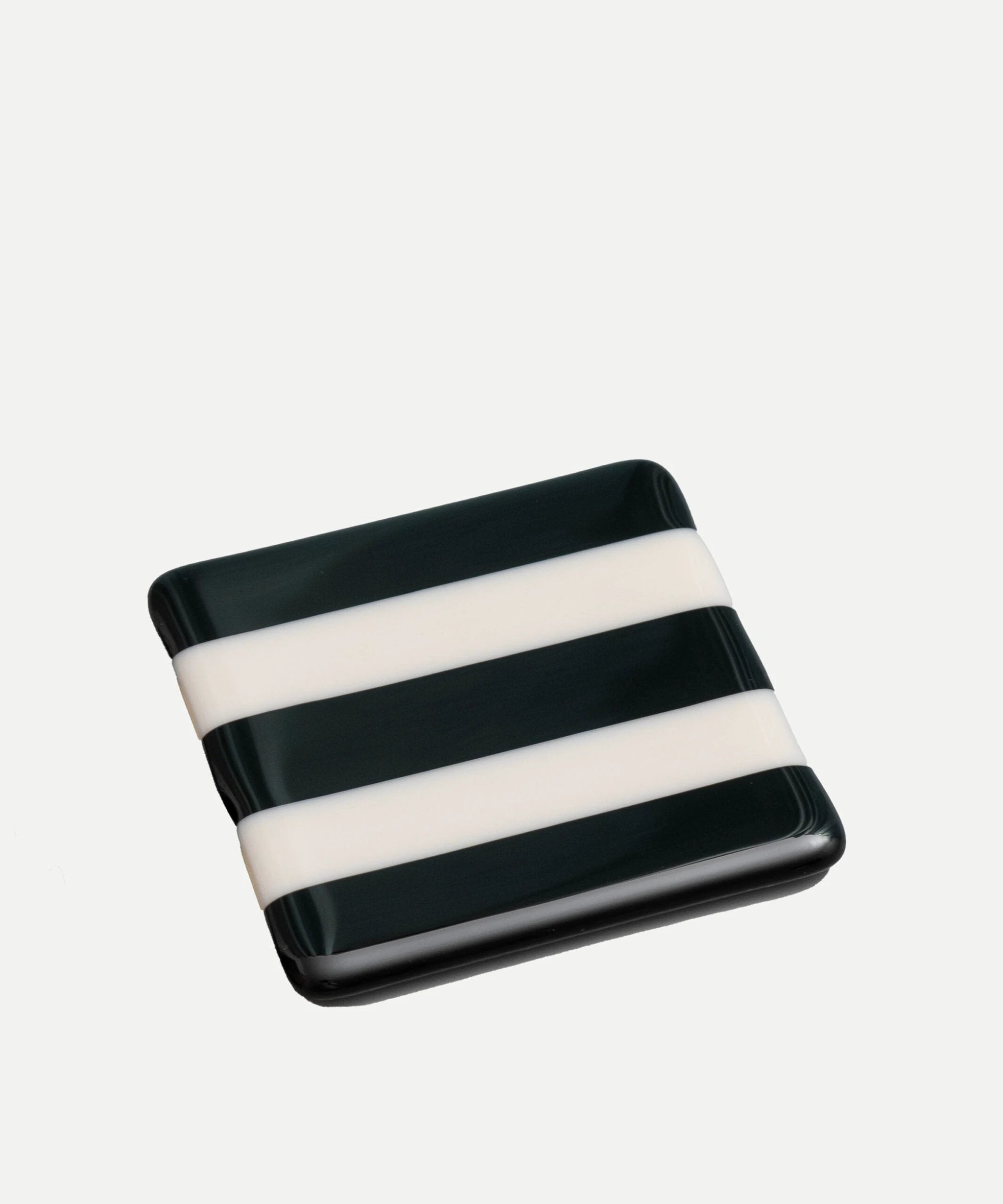 Fused Glass Coaster – Handmade Striped Bullseye Design by David Perry Glass & Ceramics (10cm-striped-dual-coloured-coaster-bullseye-collection)
