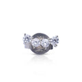Diamonfire Single Four Stone Crawler Stud Earring