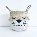 White Bottom Whiskers Basket - Small