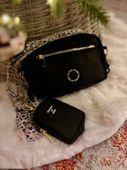 Dog Walking Bag - Black - Gold Hardware *BAG ONLY*