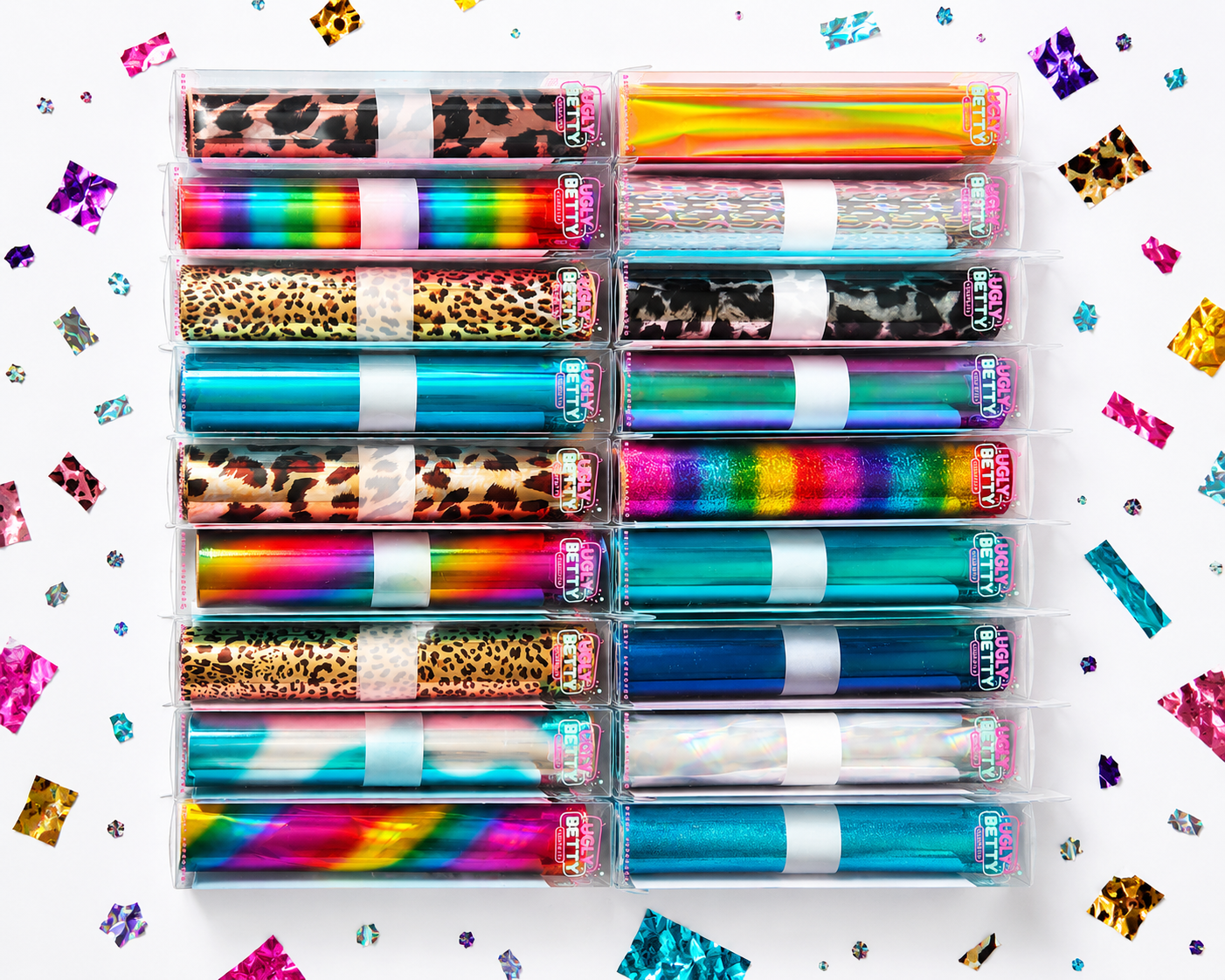 Betty's Pick 5 - 5 x 10m Rolls of foils - You Choose